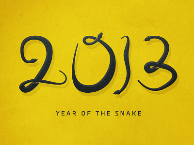 2013 | Year of the Snake 2013 happy new year new year snake snakes year of the snake yellow