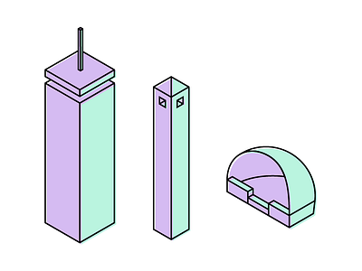 Boston Landmarks boston isometric landmarks simple wip