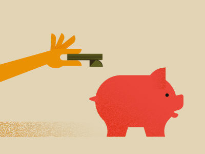 Piggy gets robbed grain how rude money piggy piggy bank steal texture thief