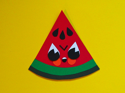 Food Allergy #2 – Walter Watermelon allergy death evil food paper papercraft watermelon