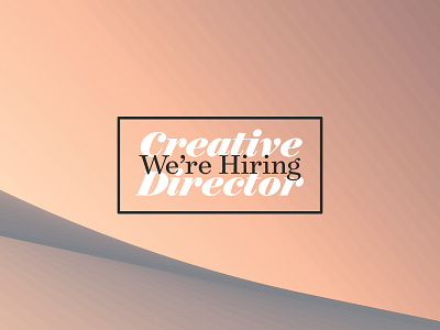 We're Hiring a Creative Director apply creative director hiring intentional futures job position seattle