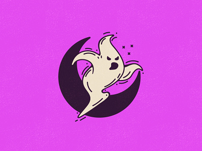 Spooky Ghost 👻 ghost icon illustration moon quickie spirit spooky