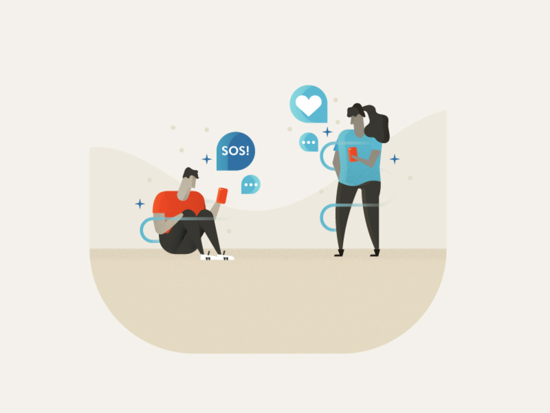 Message received crisis panic gen z teen teenagers chat text phone tech data sprinkles