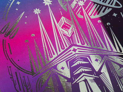 Shiny Swag: Poster barcelona deploy friday platform.sh poster rocet sci fi shiny space swag