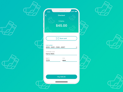Daily UI #002: Card checkout checkout credit card dailyui
