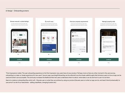 onboarding preview for Flatgenie app adobexd androidapp concept productdesign ui uidesign ux ux design