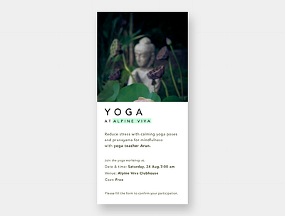 social media creative adobexd android branding buddha concept creative dailyui design socialmedia typography yoga