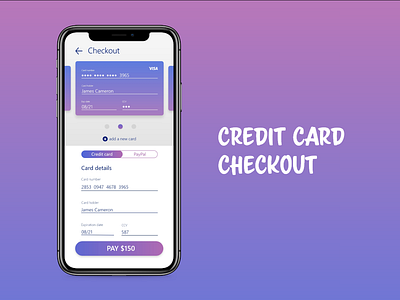 Daily Ui #002 credit card checkout daily ui daily ui 002