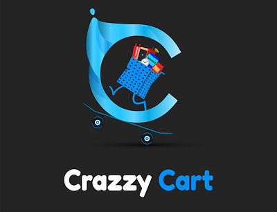 crazzy cart branding cart cartoon illustration color creative design creativity graphicdesign illustration logo logodesign typography ui