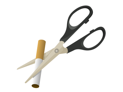 Nosmoking anti smoking cigarette scissors