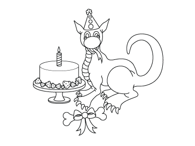 The dragon's birthday by Maria Hammarström on Dribbble