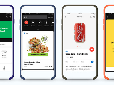 Grocery App app design minimal ui ux