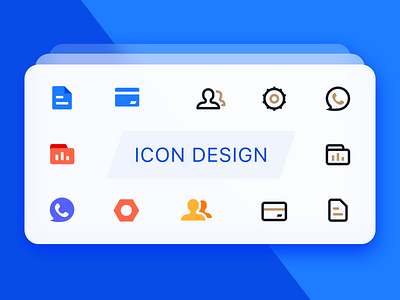 Icon app bule gold icon red ui white yellow