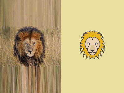 Lion Post illutraion lion lion logo logo