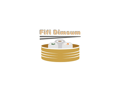 Fifi Dimsum illustrated logo illustration logo