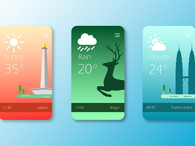 UI Weather for mobile gui ui uiux ux weather webdesign webmobile