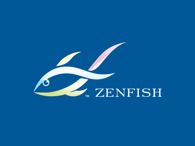 Zenfish logo agency app best design best logo brand logo branding busines clean creative dribbble ball dribbble best shot fish logo gradient icon illustration minimal art typography unique design vector web