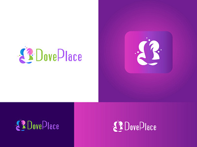 Dove Place Company Logo agency best design best logo branding busines creative dribbble ball dribbble best shot elegant gradient icon illustration logo minimal art typography ui uidesign unique design ux vector