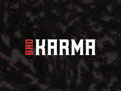 BAD KARMA // CLOTHING bjorklidesign branding design graphic design grunge illustration logo pattern texture