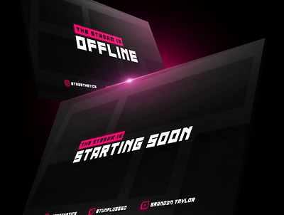 Brandon Taylor - Branding & Stream Package bjorklidesign branding design graphic graphic design logo overlay stream twitch vector