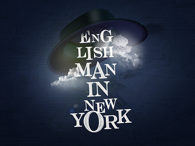 Englishman in new york cover design design englishman in new york illustration poster sting typography vintage