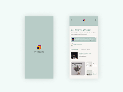 deepstash app branding checkout deepstash landing page mobile ui reading app redesign typography ui ux uidesign ux vector