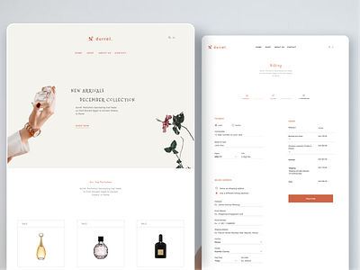 Online Perfume Shop branding classic classy design graphic design illustration landing page logo mobile ui perfume typography ui ui ux uidesign ux