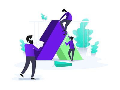 Brand building illustration