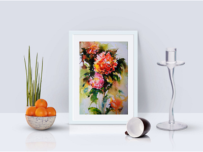 loose flower bouquet watercolor no.03 by Planolla on Dribbble