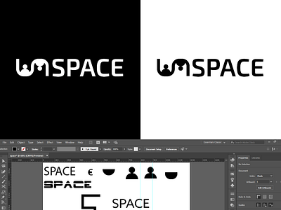 Coworking Space Logo Design Process