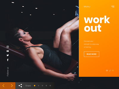 Fitness body clean design exercise fitness gym health homepage icon template ui ux web website workout