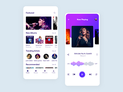 Friend Songs album clean design icon ios iphone x music music app song ui ux web