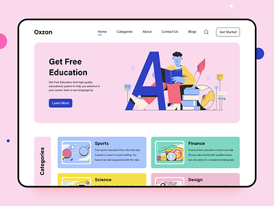 Education Web Platform Design
