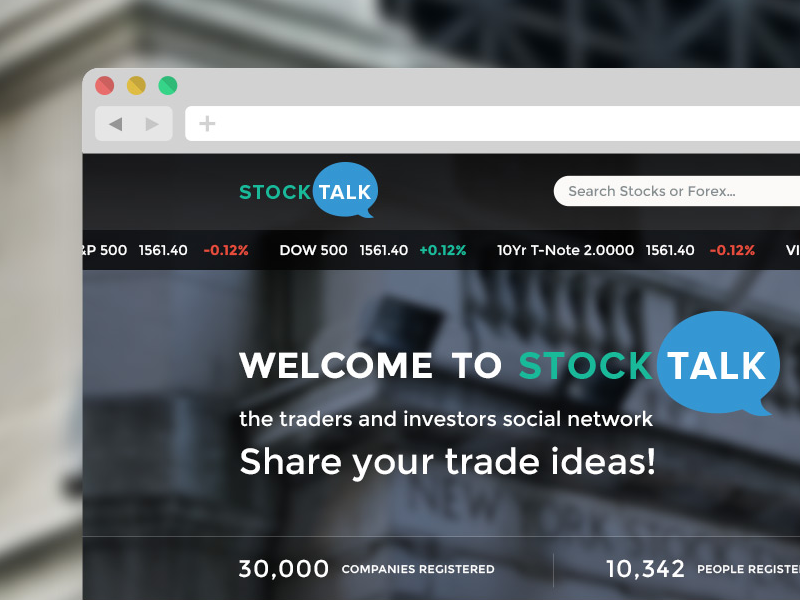 StockTalk > collaborative investment community by Yuliya Po on Dribbble