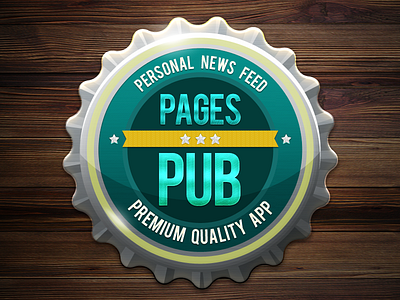 Pages PUB icon app beer cap icon pub