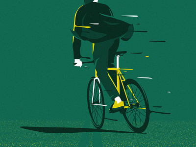 fixie bike affiche bike fixie greens illustration illustrator cc poster art vector