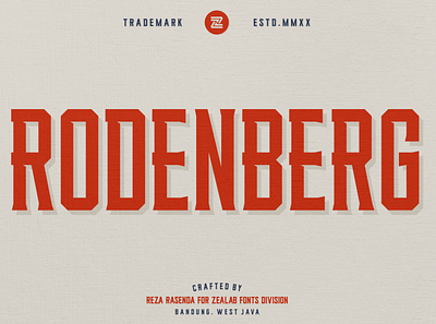 RODENBERG | FONT bold branding classic clean display fashion font font awesome font design headline identity labels letterhead letters liquor logo magazine modern type typeface