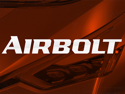 AIRBOLT - futuristic racing font clever flat font lettering logo logo designs modern simple simple designs typeface vector