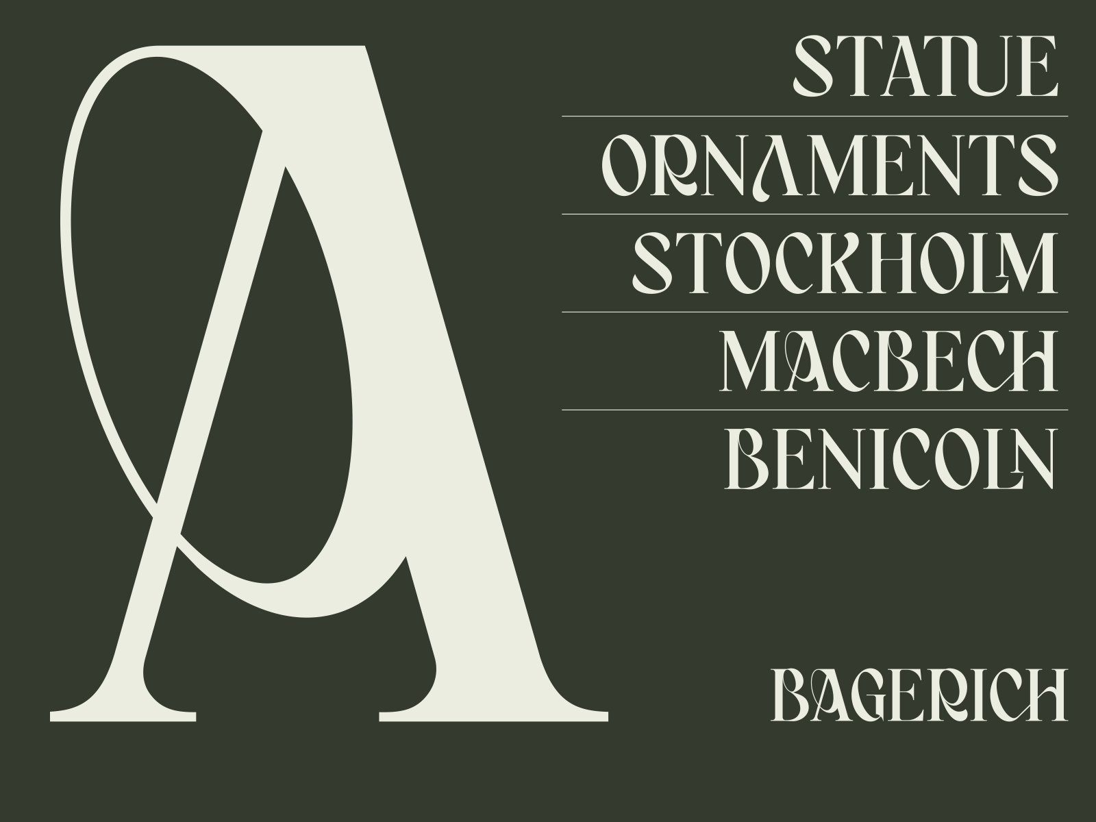 Bagerich Elegant Font