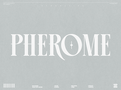 PHEROME MULTIPURPOSE DISPLAY FONT branding design display display font elegant font illustration lettering minimalist modern typo typogaphy