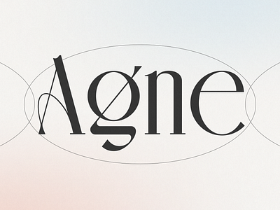 AGNE Display Font branding display font font illustration lettering logo logo designs minimalist modern type typeface