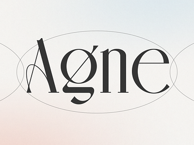 AGNE Display Font