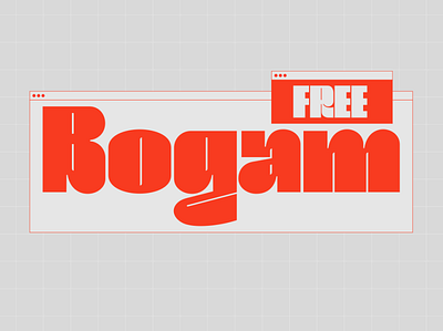 Bogam - Free Font branding display font font free freebie illustration lettering logo modern simple typeface