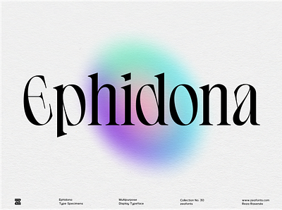 Ephidona Typeface branding design display font font illustration logo logo designs logotype minimalist modern typeface typography ui wordmark
