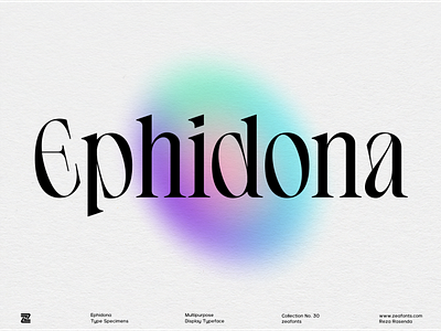 Ephidona Typeface branding design display font font illustration logo logo designs logotype minimalist modern typeface typography ui wordmark