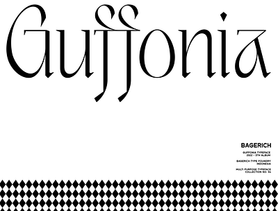 Guffonia Typeface brand identity branding design display font elegant font illustration lettering logo logo designs logotype magazine minimalist modern poster typeface typography ui unique wordmark