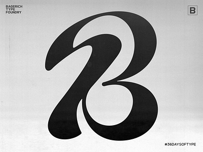 LETTER B FOR #36DAYSOFTYPE 36days b 36daysoftype branding design display font font illustration logo logo designs minimalist modern ui
