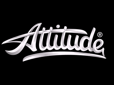 Attitude logotype calligraphy font lettering logotype type