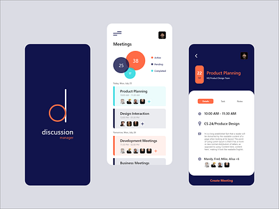 Meeting App activity android app application button clean ui courses design illustraion ios learning meeting mobile mobile ui planner task ui typography ui design ux uxdesign