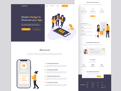 creativelab24 3d animation branding design illustration minimal saas landing page saas website typography ux vector web